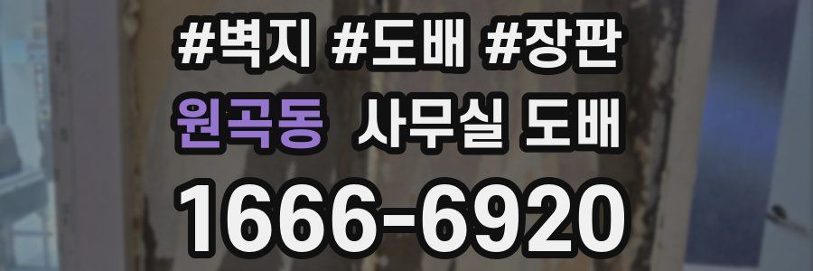 원곡동 사무실 도배