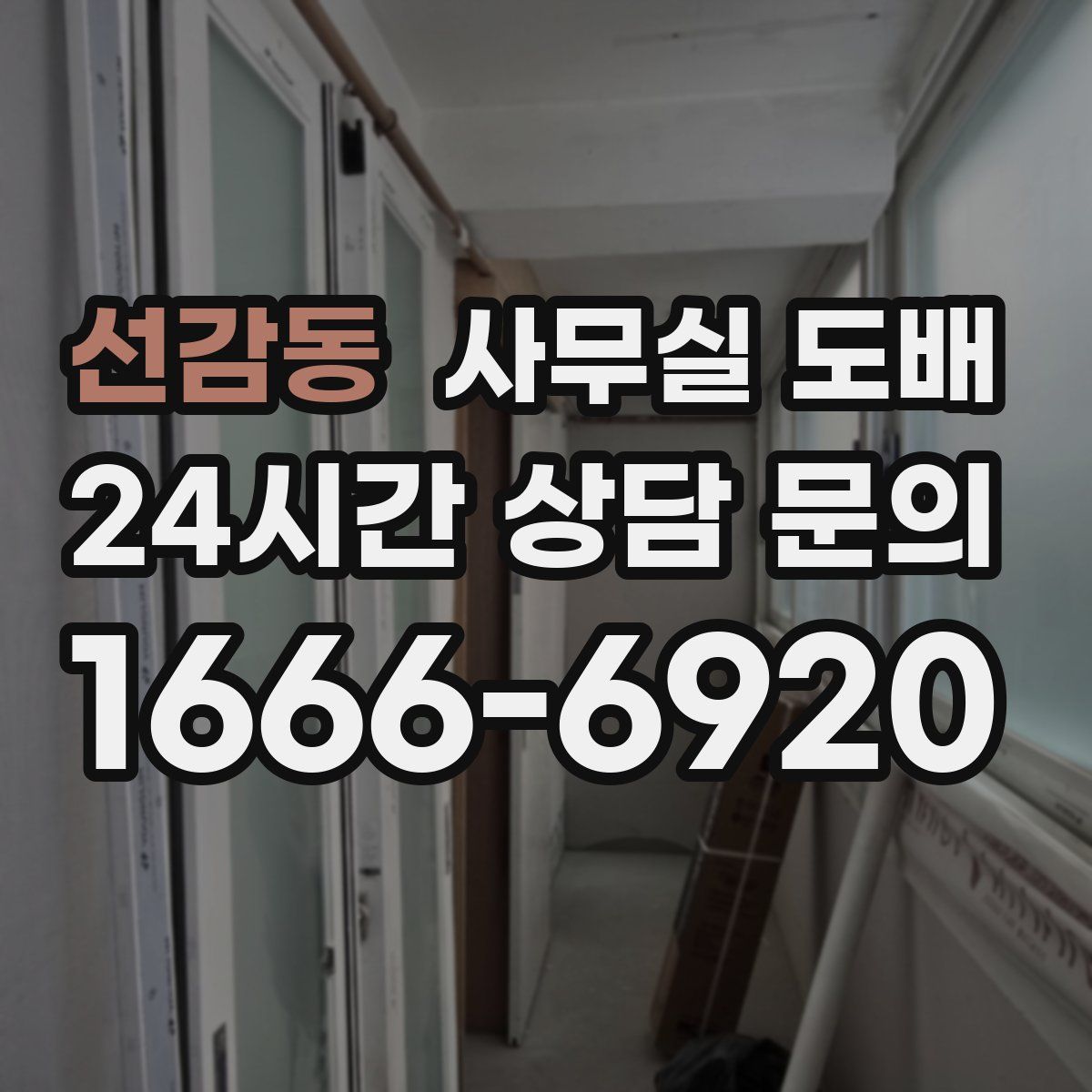 선감동 사무실 도배