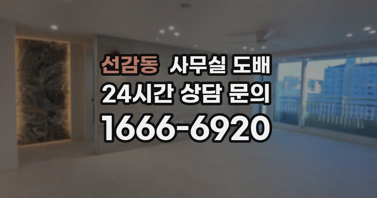 선감동 사무실 도배