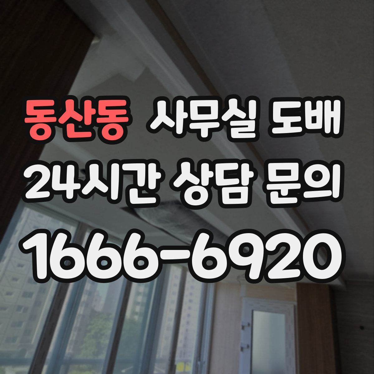 동산동 사무실 도배