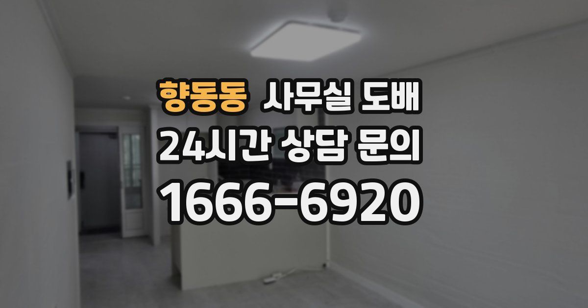 향동동 사무실 도배