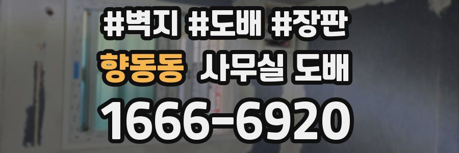 향동동 사무실 도배