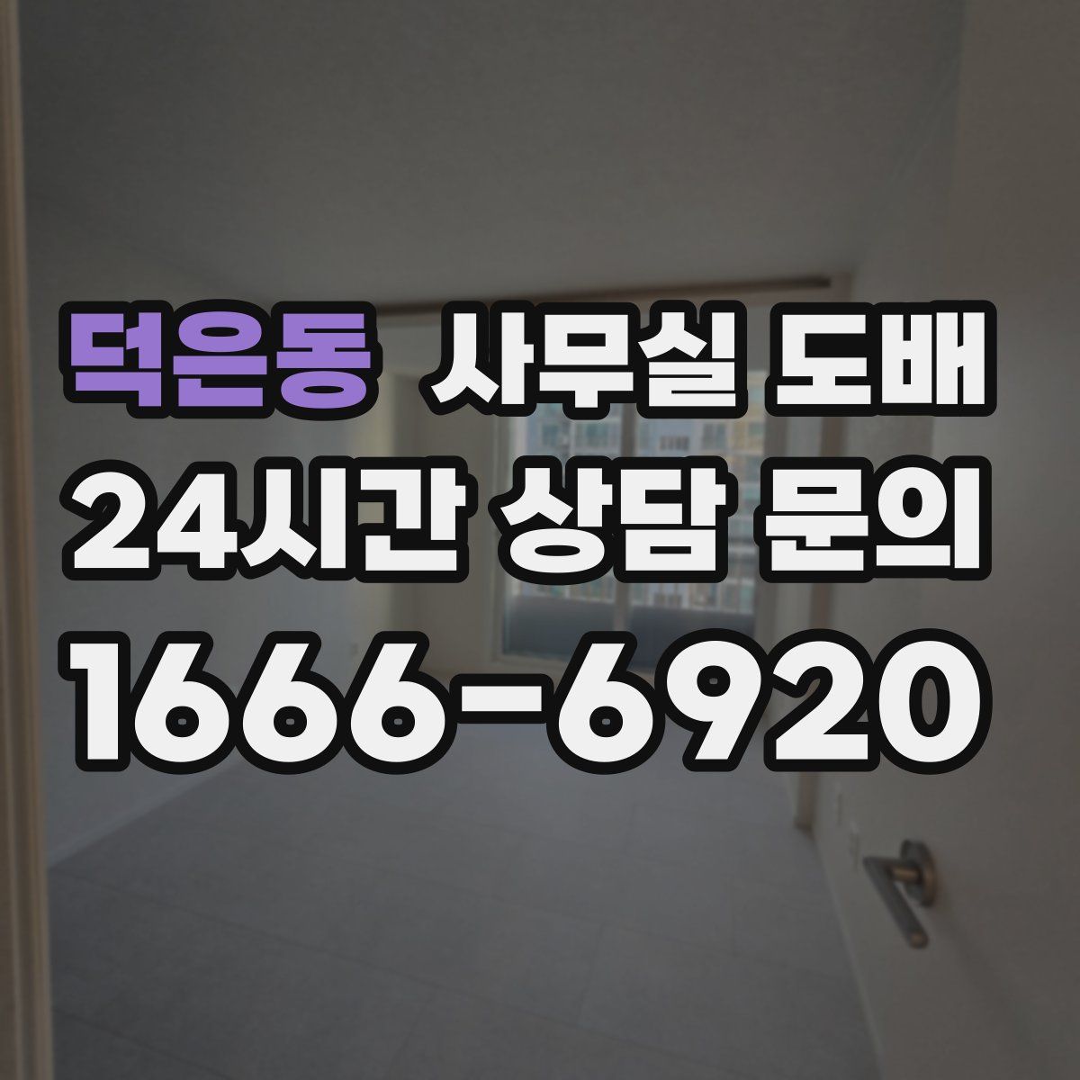 덕은동 사무실 도배