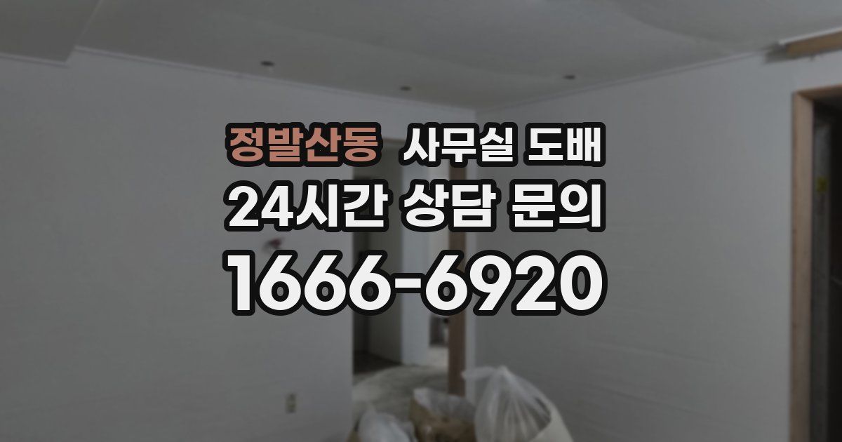 정발산동 사무실 도배