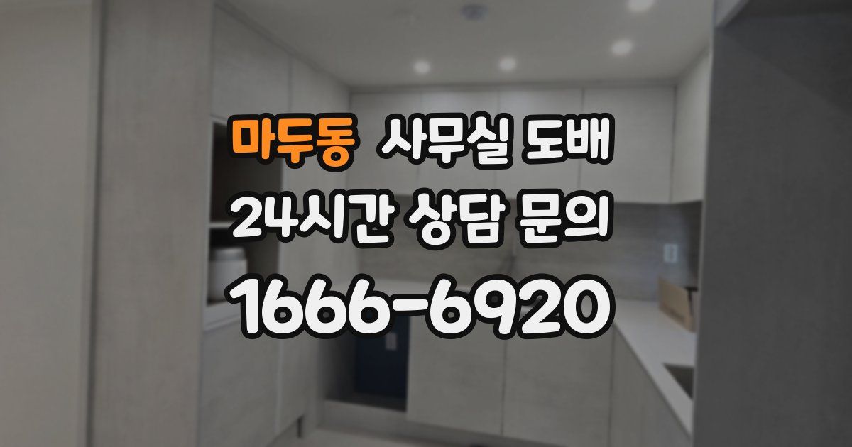 마두동 사무실 도배