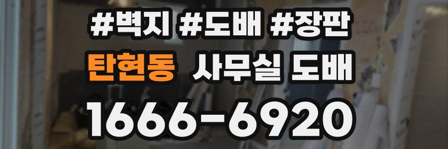 탄현동 사무실 도배