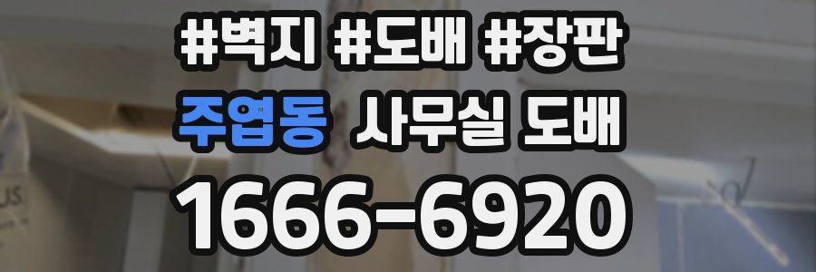 주엽동 사무실 도배