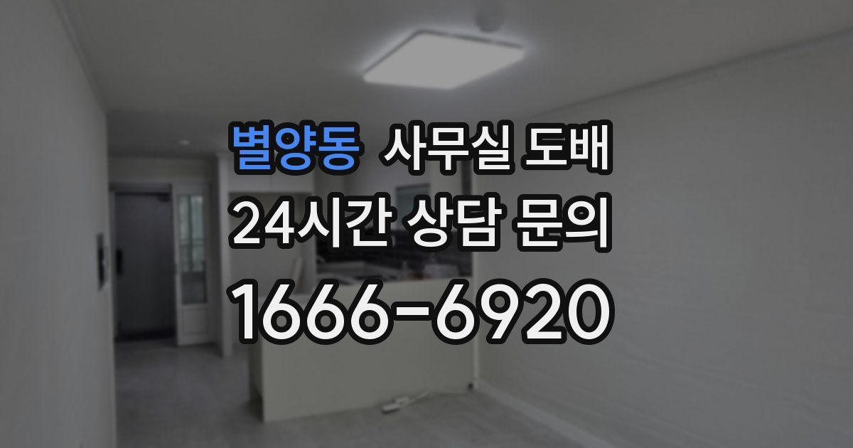 별양동 사무실 도배