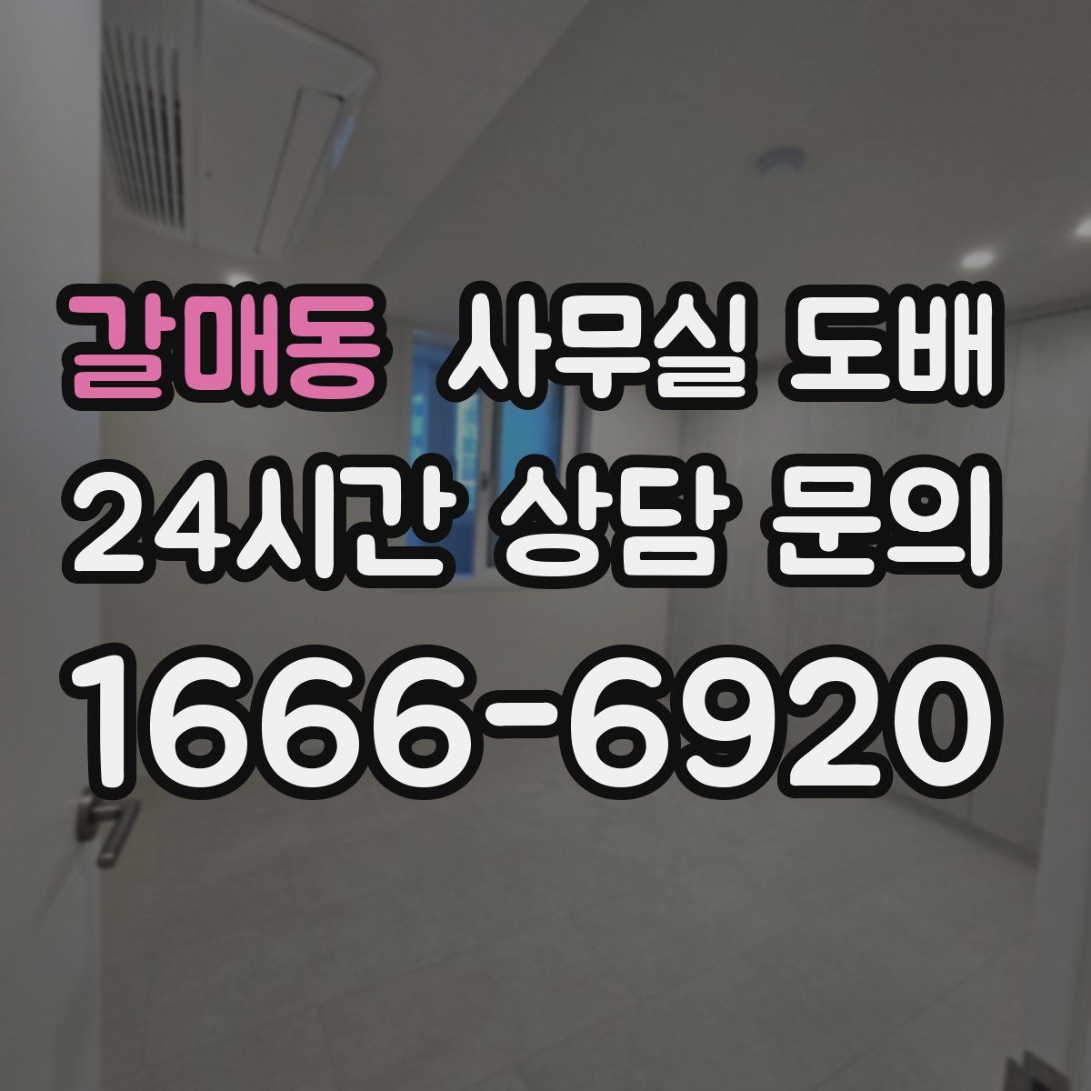 갈매동 사무실 도배