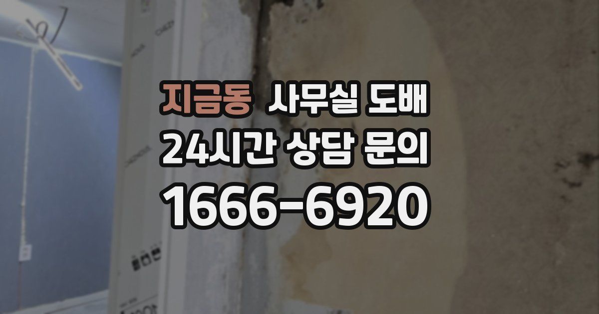 지금동 사무실 도배