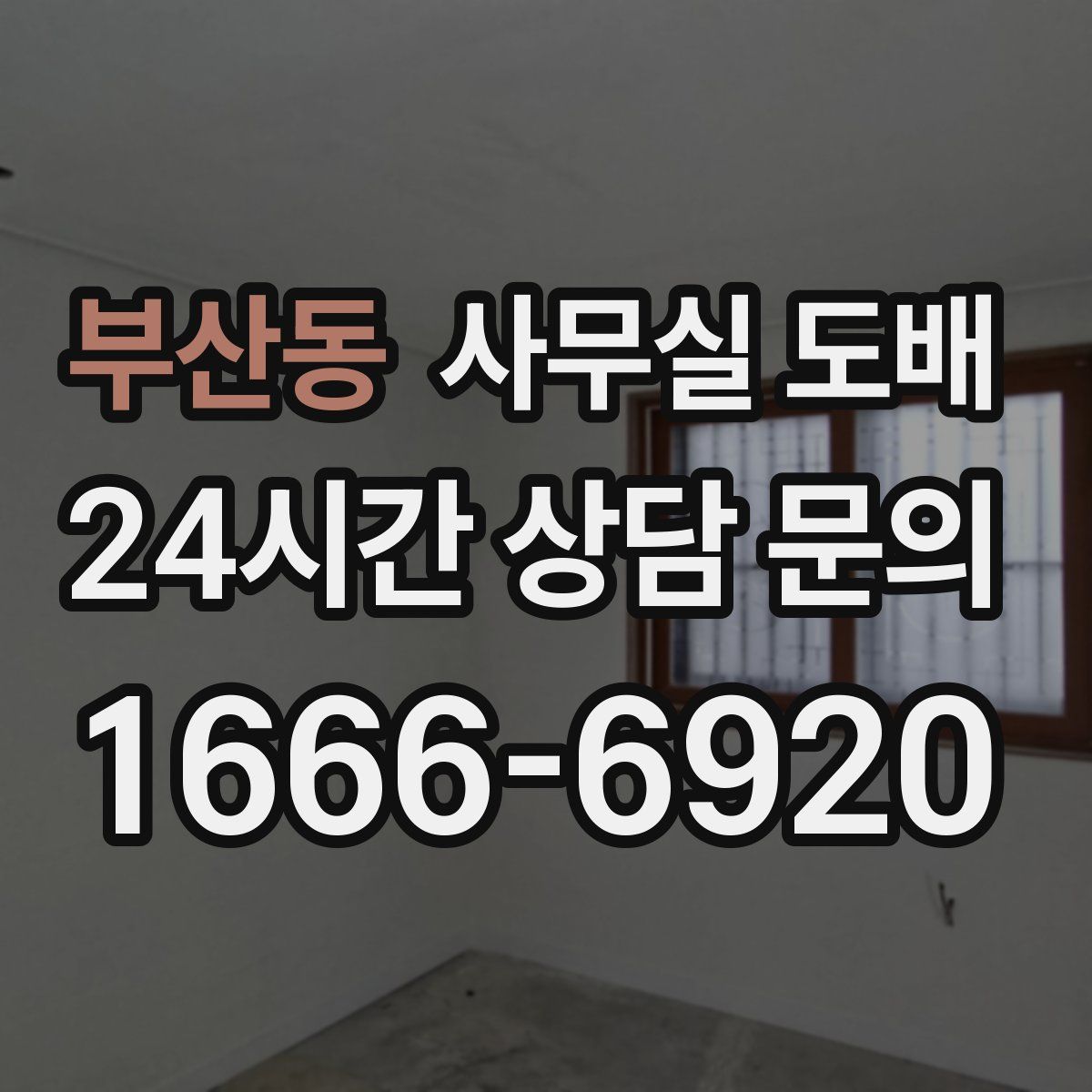 부산동 사무실 도배