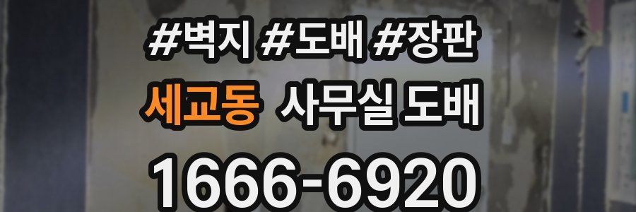 세교동 사무실 도배