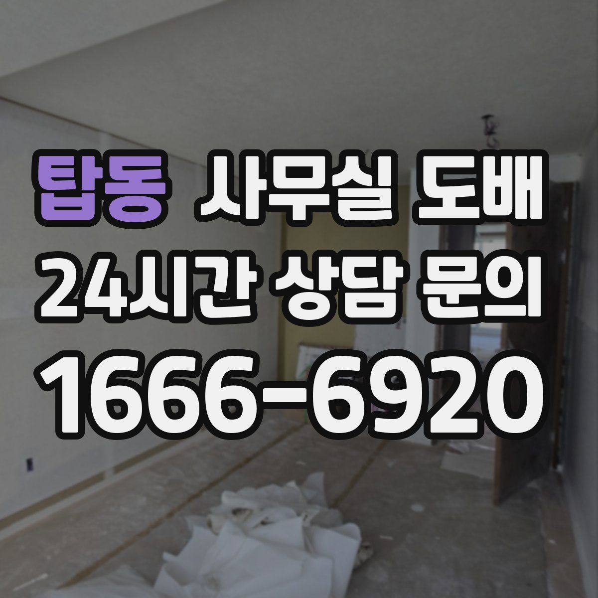 탑동 사무실 도배