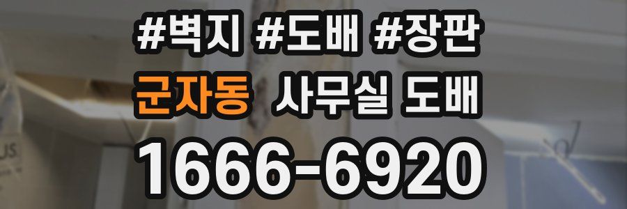 군자동 사무실 도배