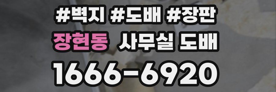 장현동 사무실 도배