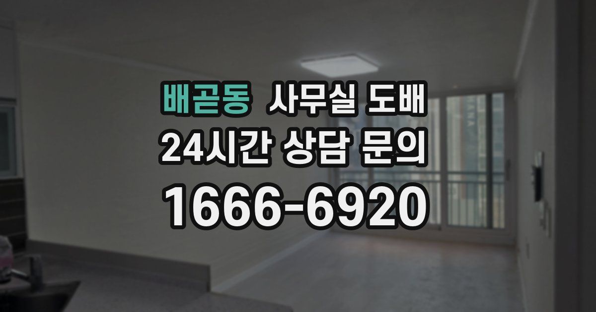 배곧동 사무실 도배