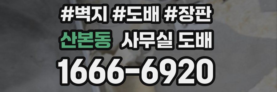 산본동 사무실 도배