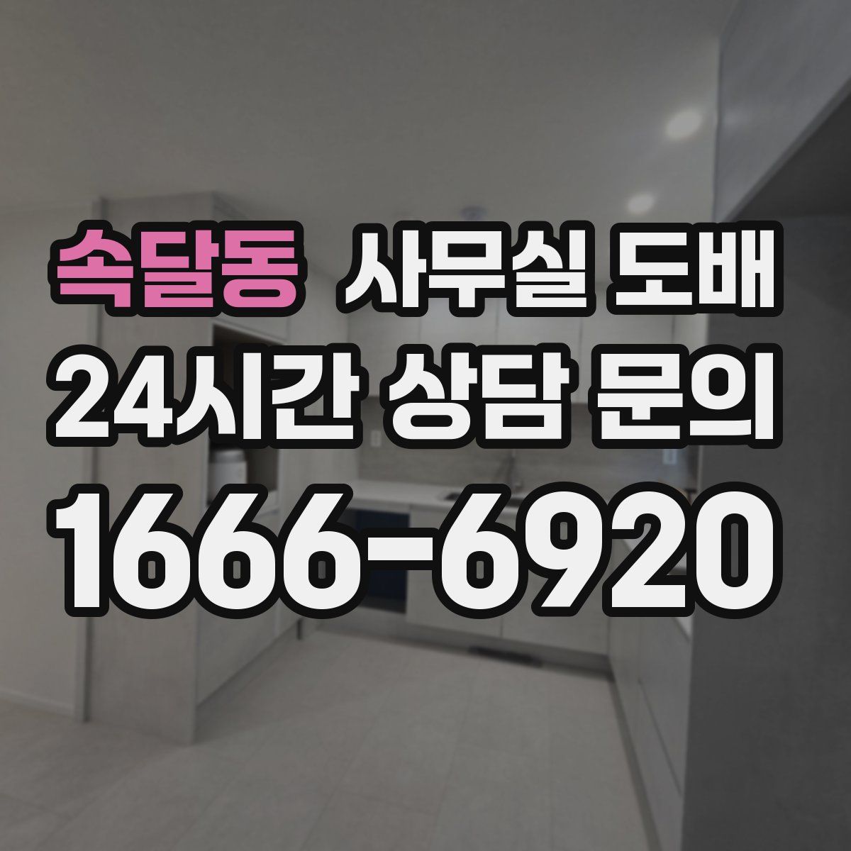 속달동 사무실 도배