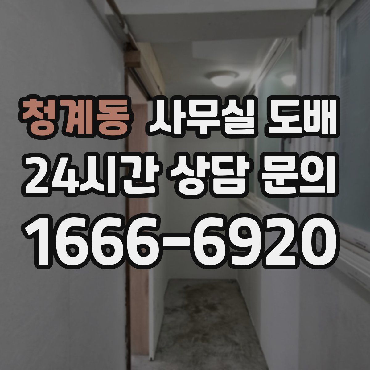 청계동 사무실 도배