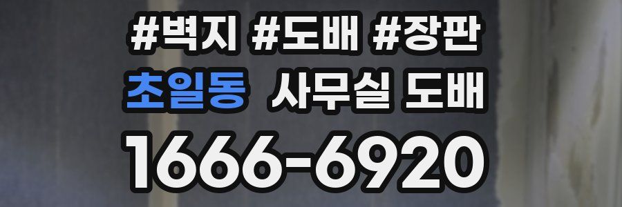 초일동 사무실 도배