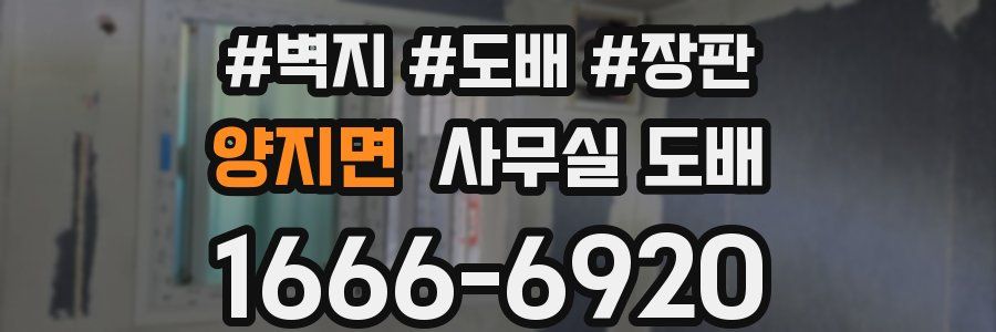 양지면 사무실 도배