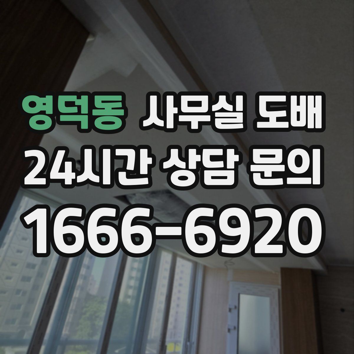 영덕동 사무실 도배