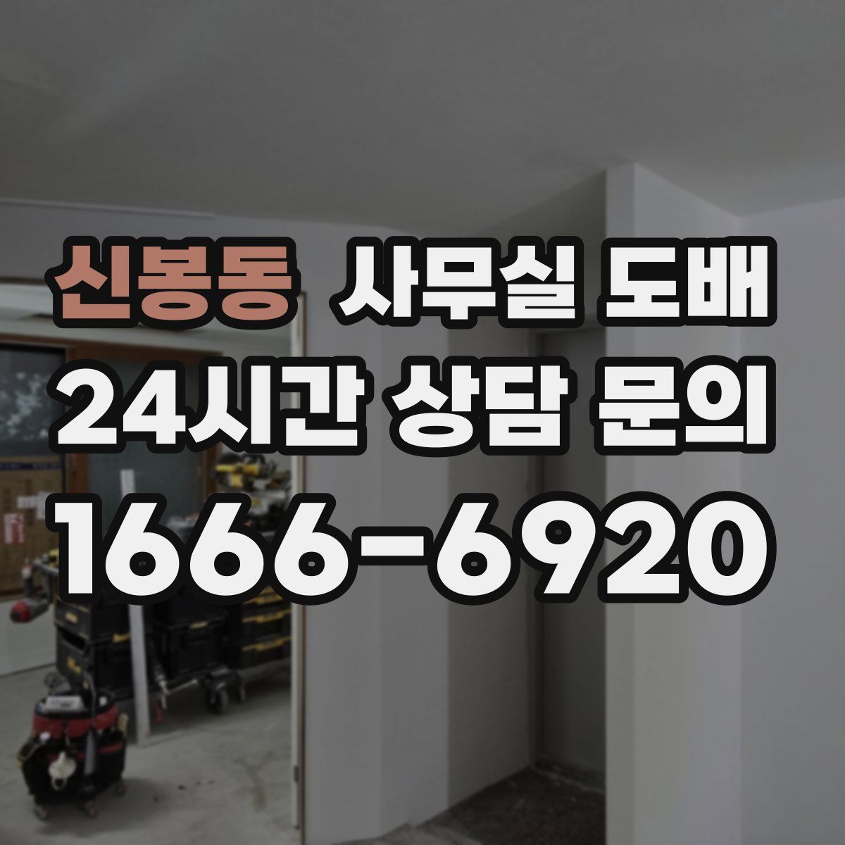 신봉동 사무실 도배