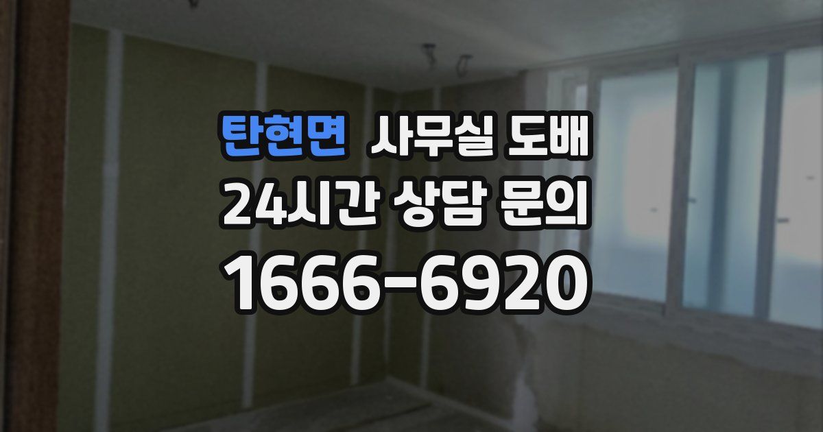 탄현면 사무실 도배