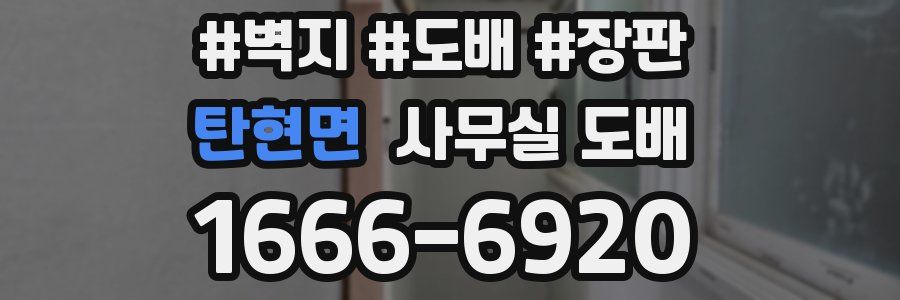 탄현면 사무실 도배