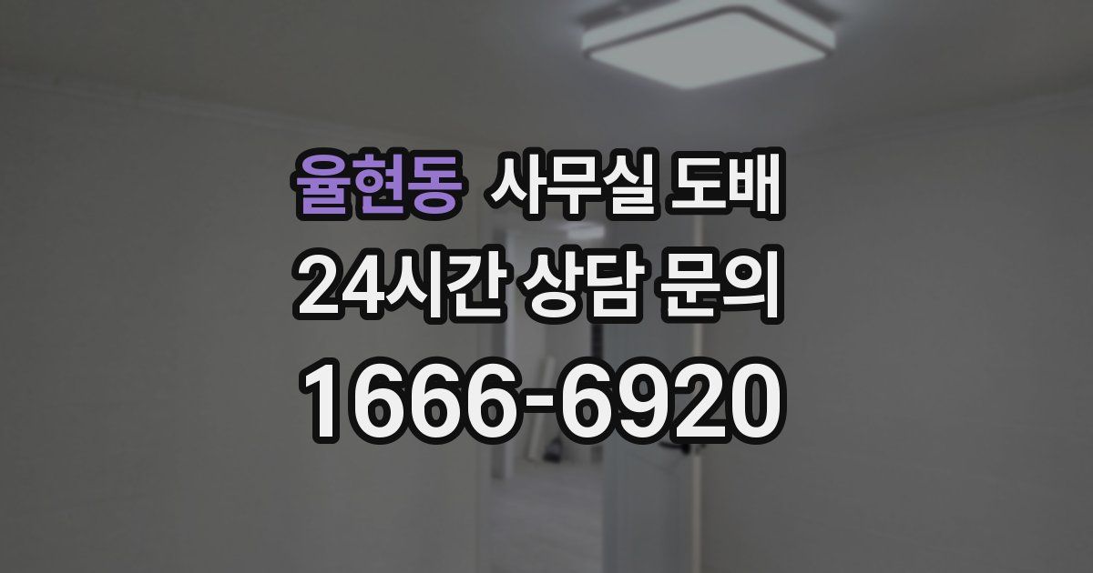 율현동 사무실 도배