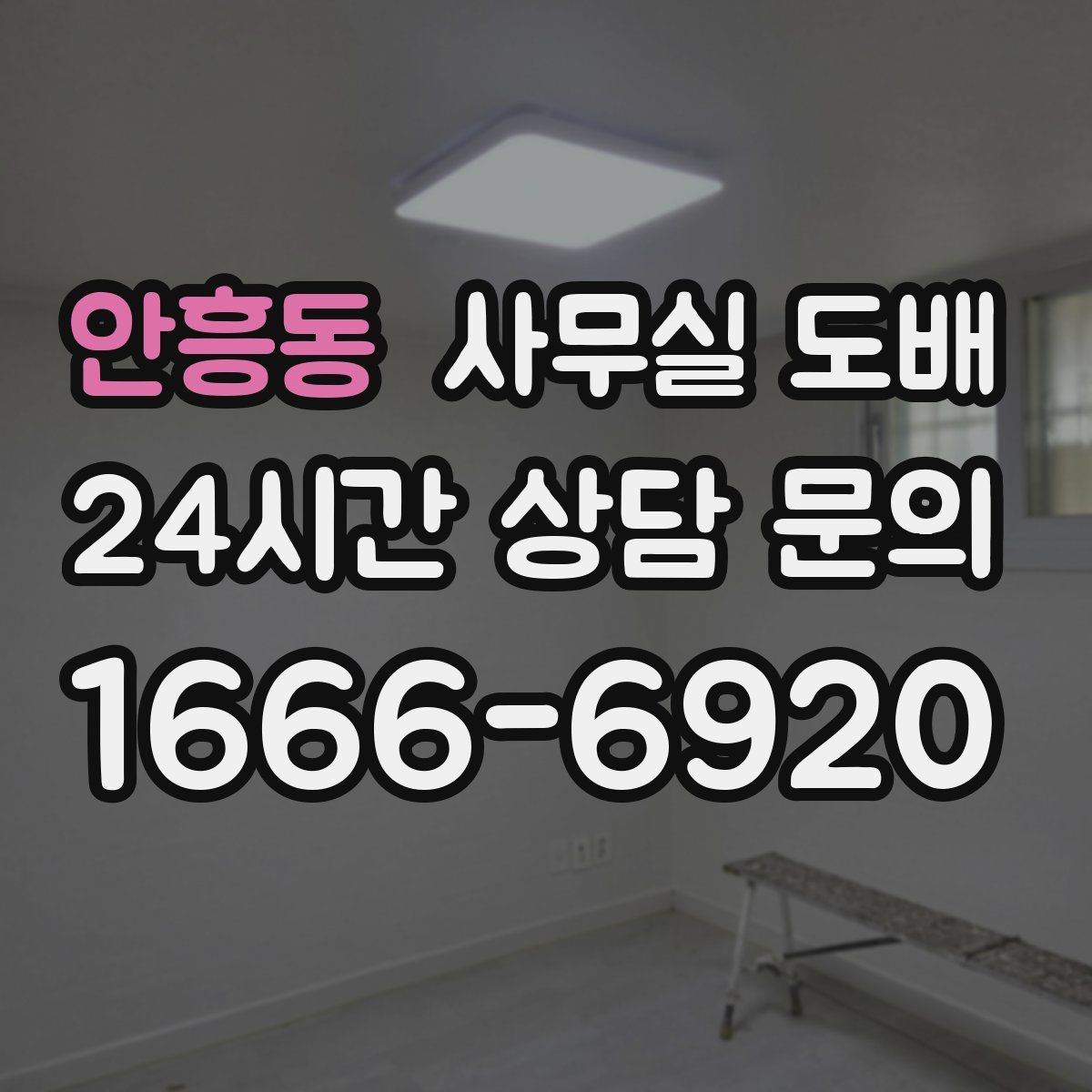 안흥동 사무실 도배
