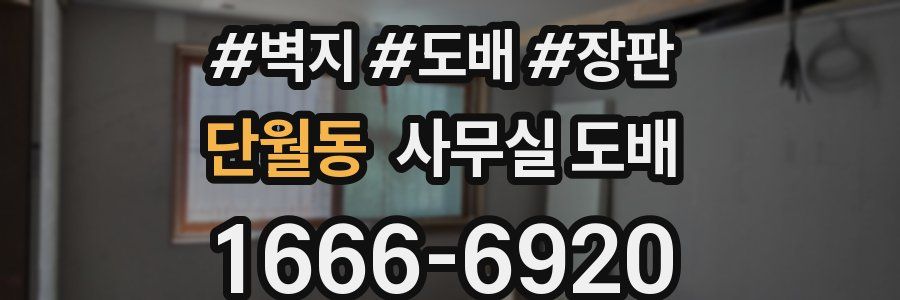 단월동 사무실 도배