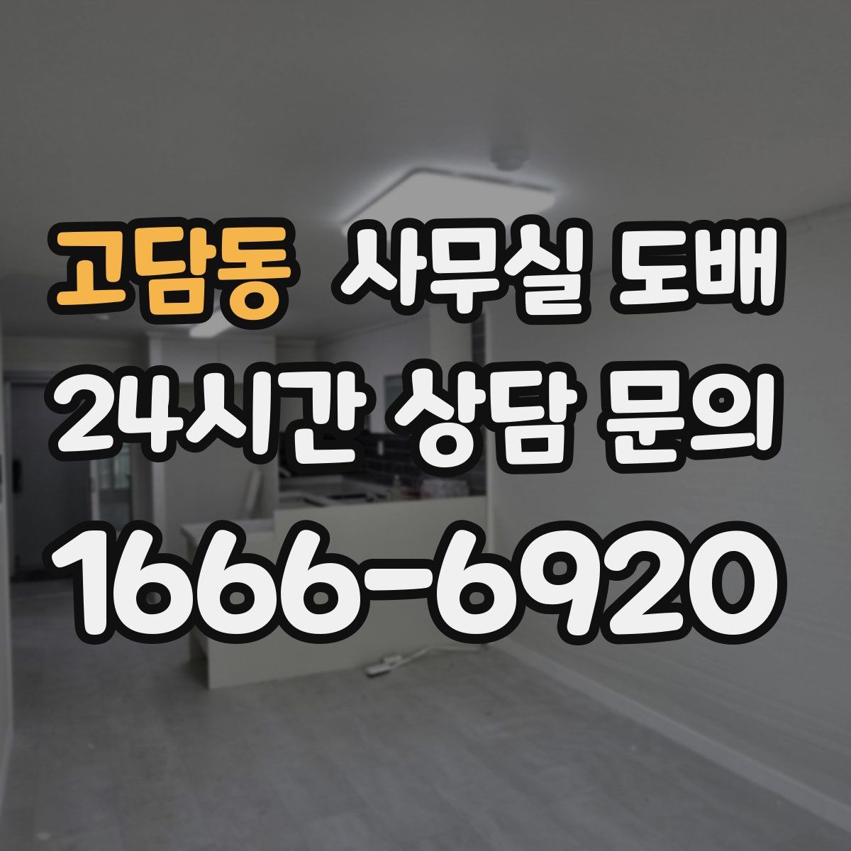 고담동 사무실 도배