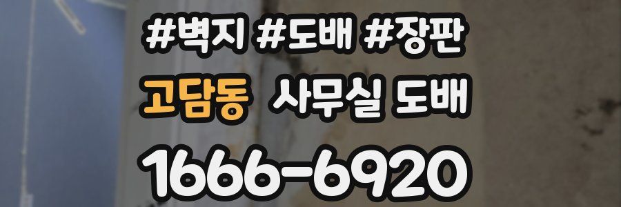 고담동 사무실 도배
