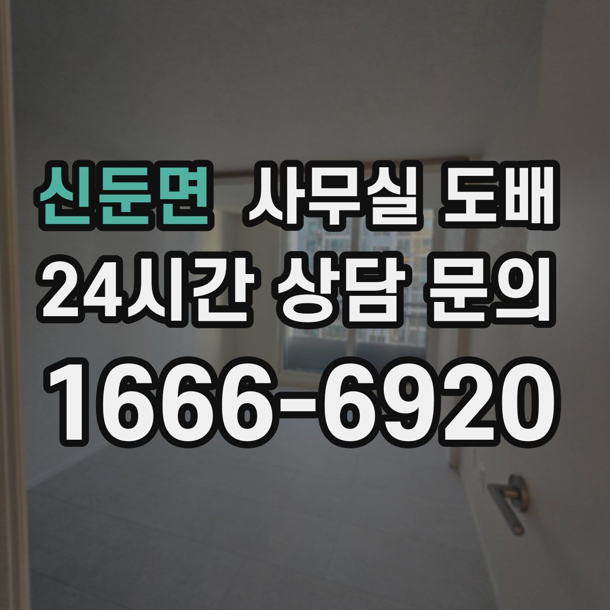 신둔면 사무실 도배