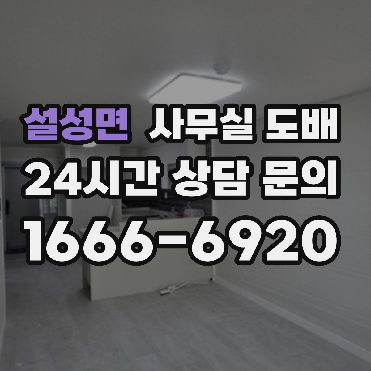 설성면 사무실 도배