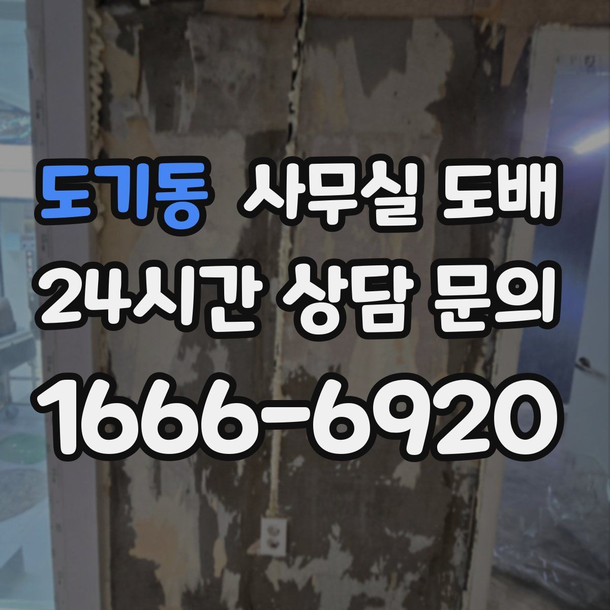 도기동 사무실 도배