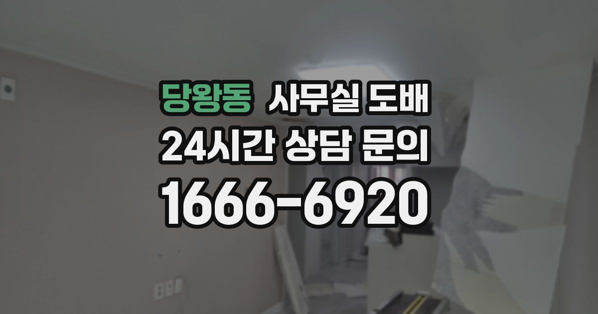 당왕동 사무실 도배