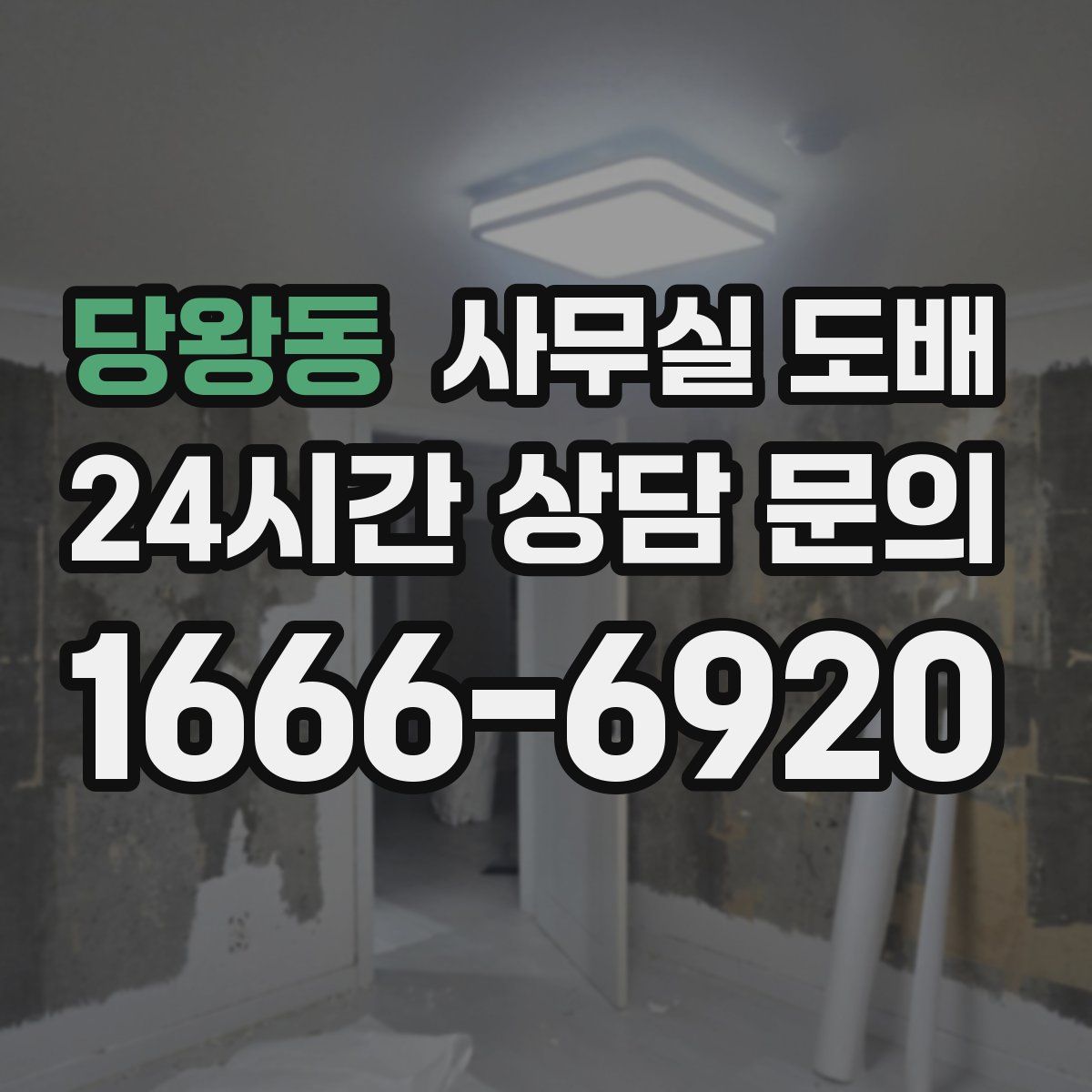 당왕동 사무실 도배
