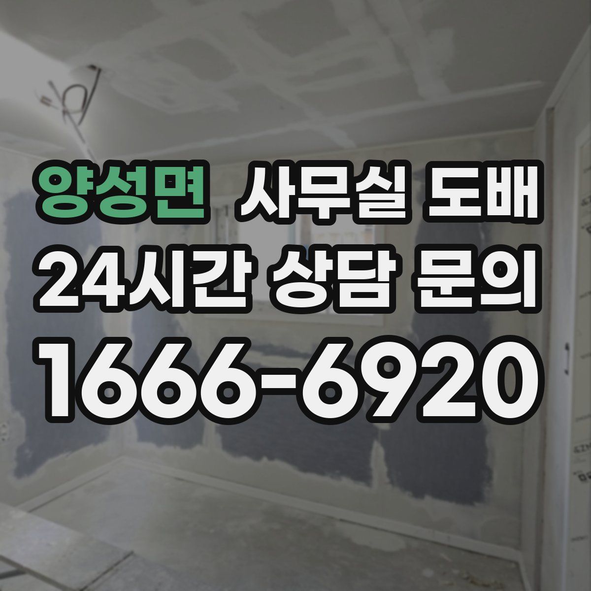 양성면 사무실 도배