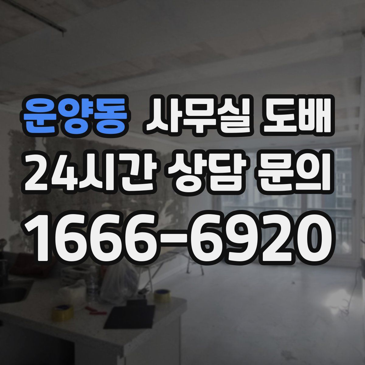 운양동 사무실 도배