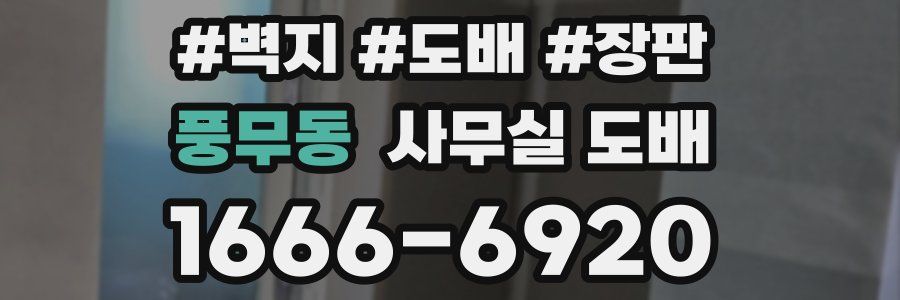 풍무동 사무실 도배