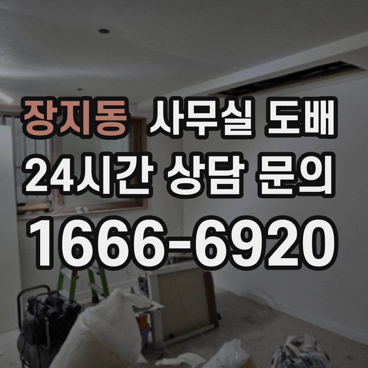 장지동 사무실 도배