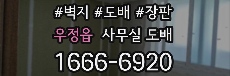 우정읍 사무실 도배