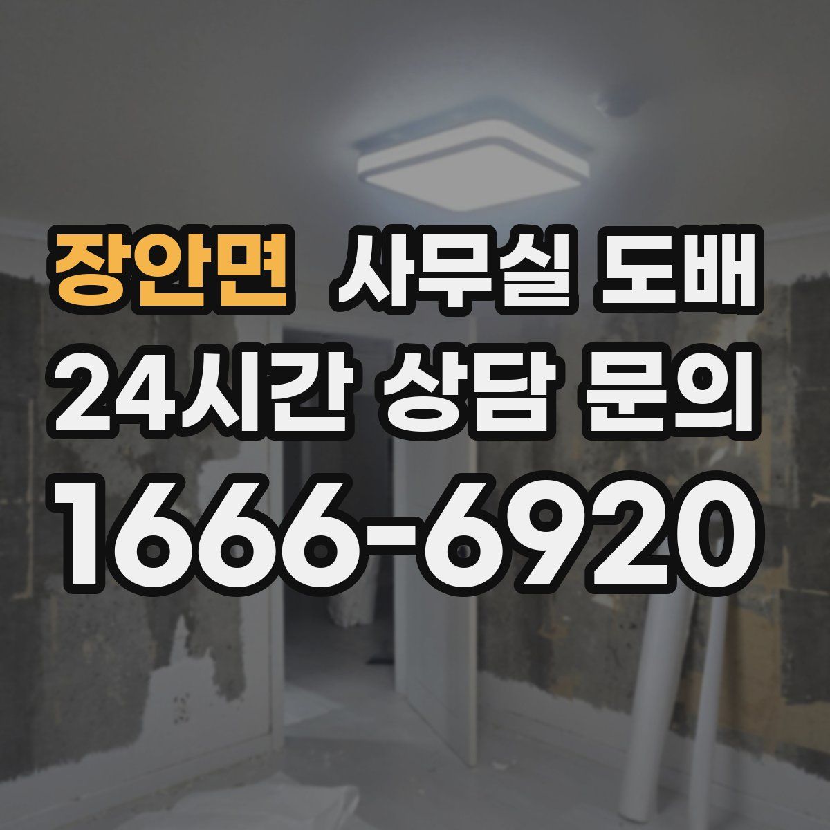 장안면 사무실 도배