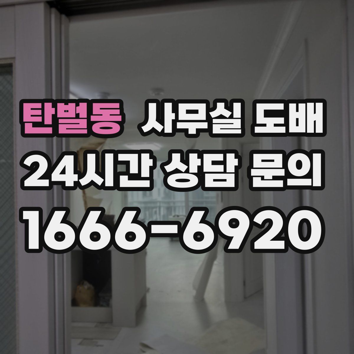 탄벌동 사무실 도배