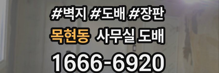 목현동 사무실 도배
