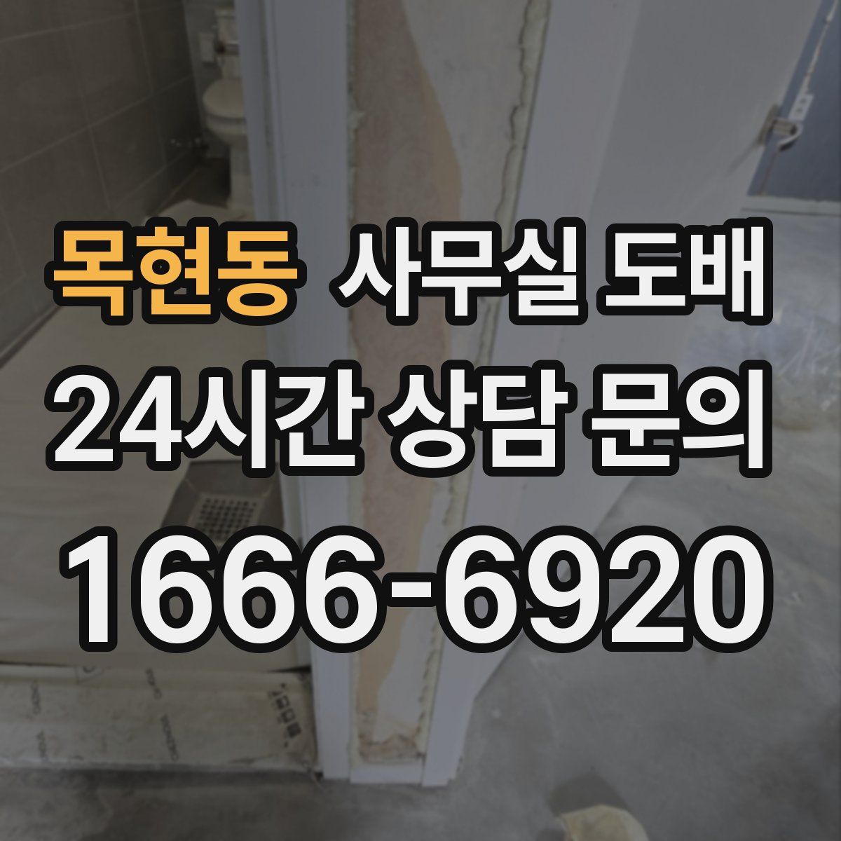목현동 사무실 도배