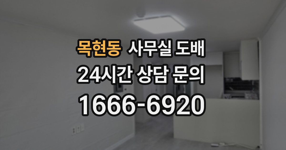 목현동 사무실 도배