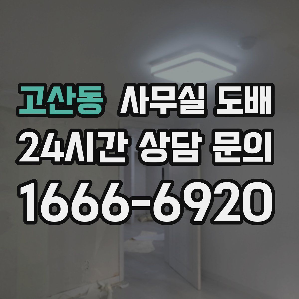 고산동 사무실 도배